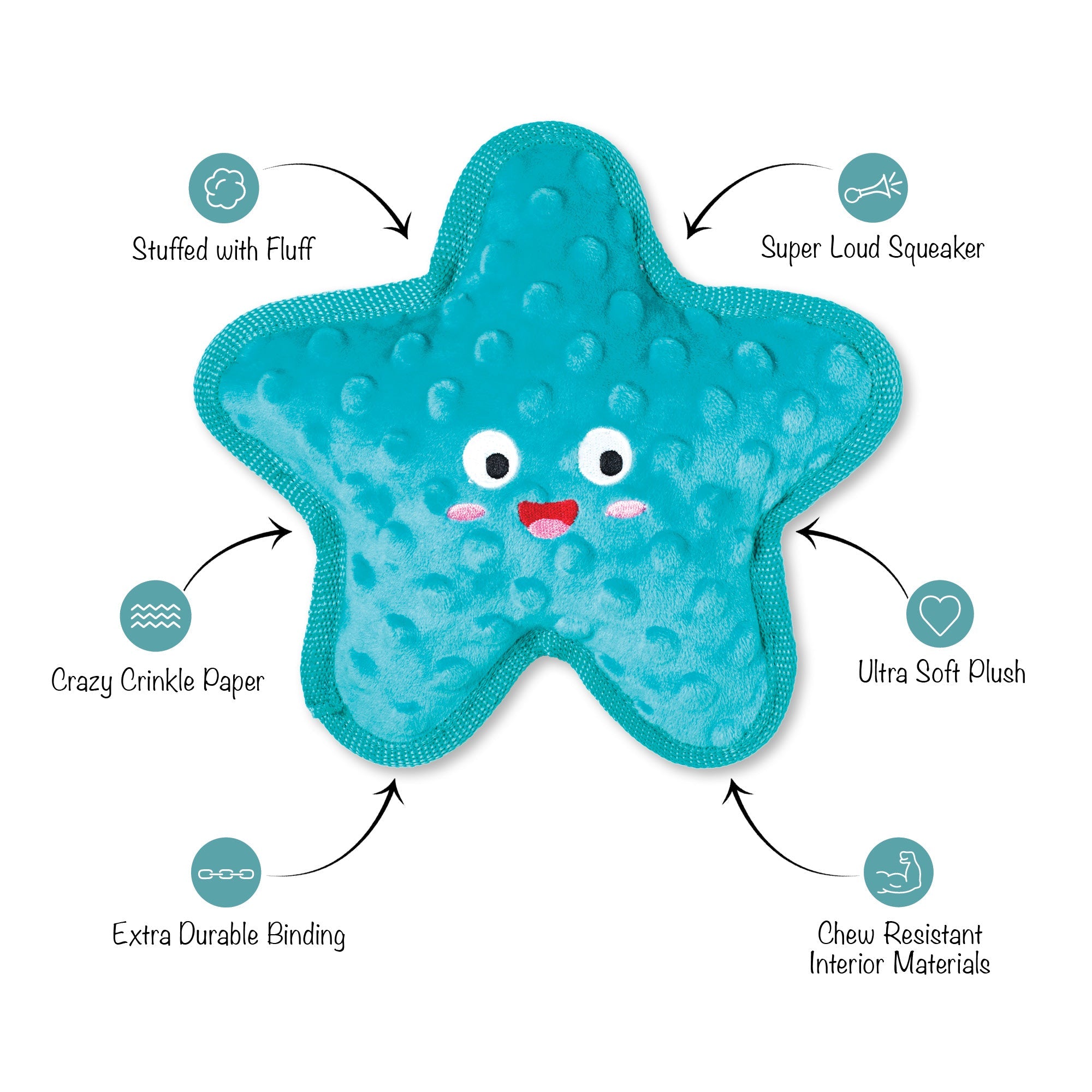 I'm A Star Durable Plush Dog Toy