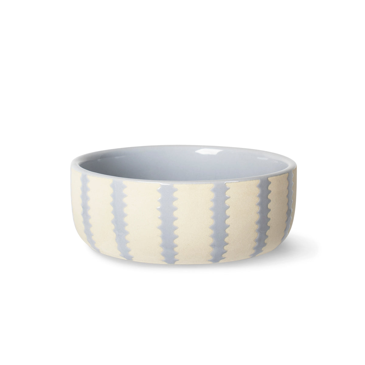 Rounded Scallop Powder Blue Small Dog Bowl
