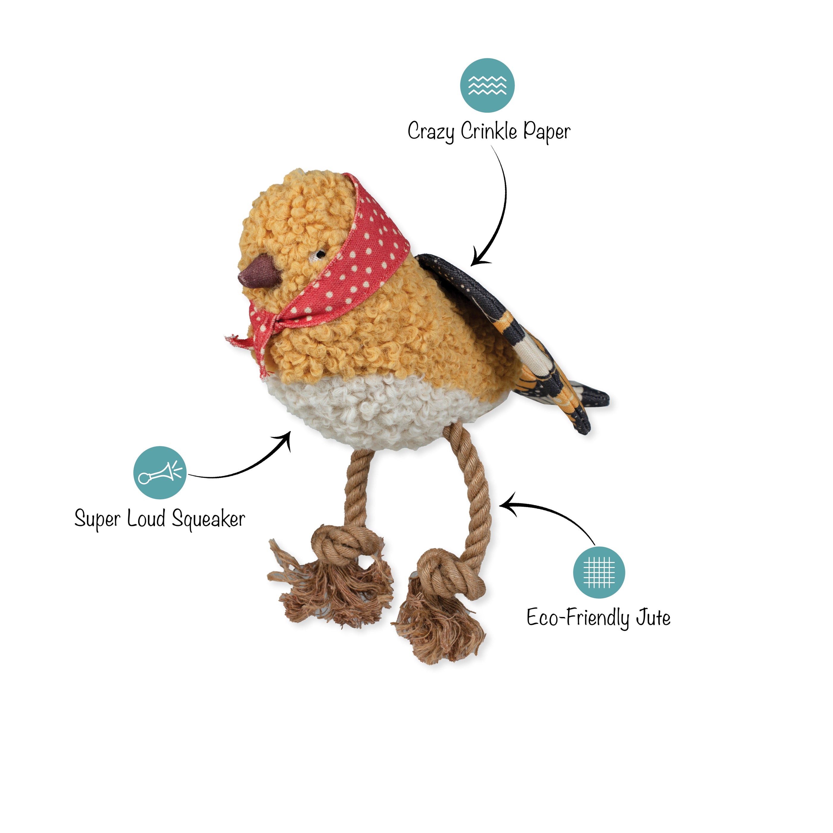 MS Birdie Dog Toy