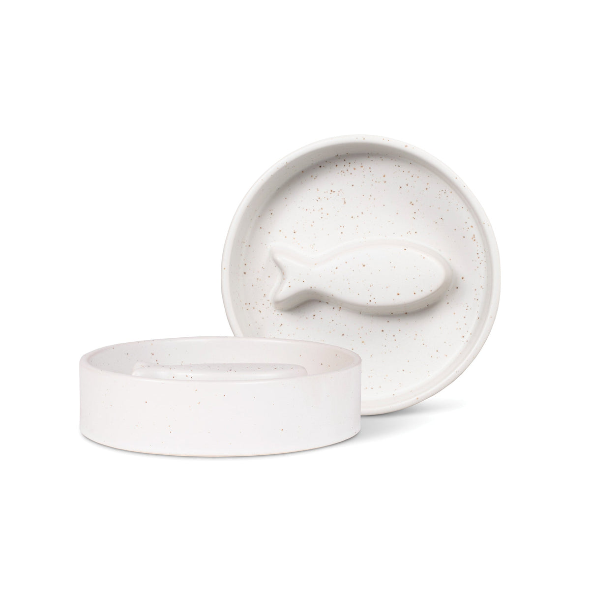 Speckled Fish Bone Small Cat Bowl