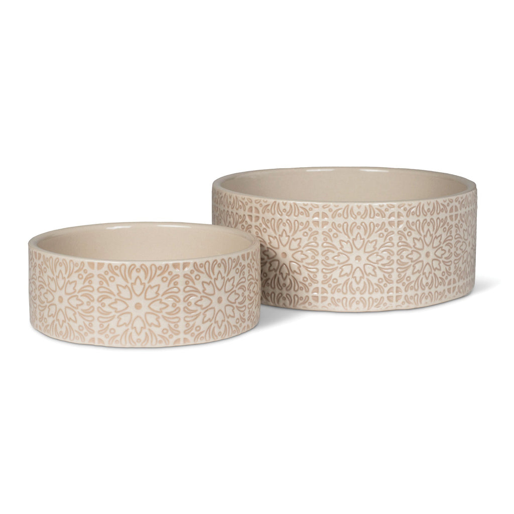 Sevilla Tile Sand Medium Dog Bowl