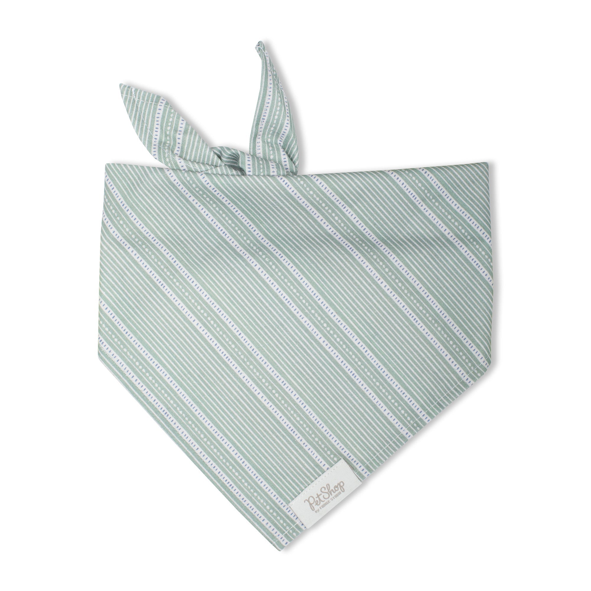 Block Stripe Dusty Sage Bandana