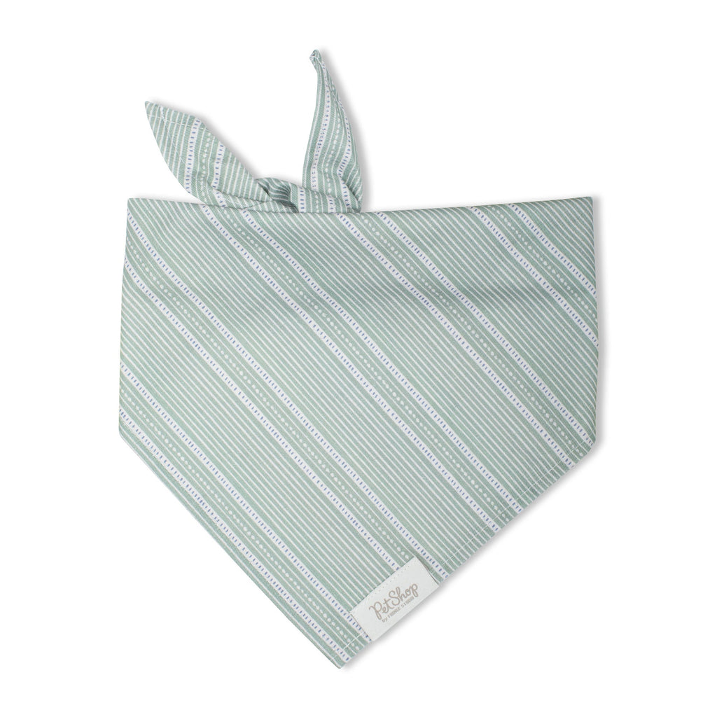 Block Stripe Dusty Sage Bandana