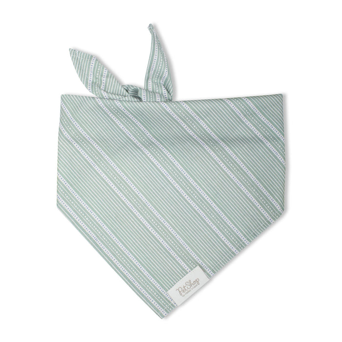 Block Stripe Dusty Sage Bandana