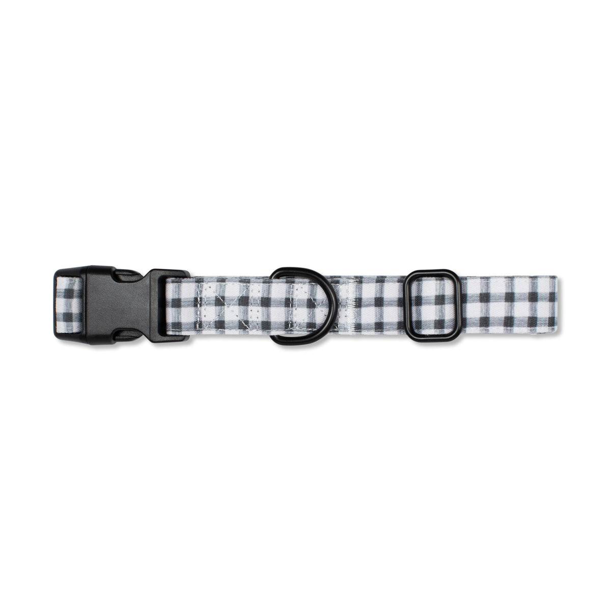 Painted Gingham Dog Collar