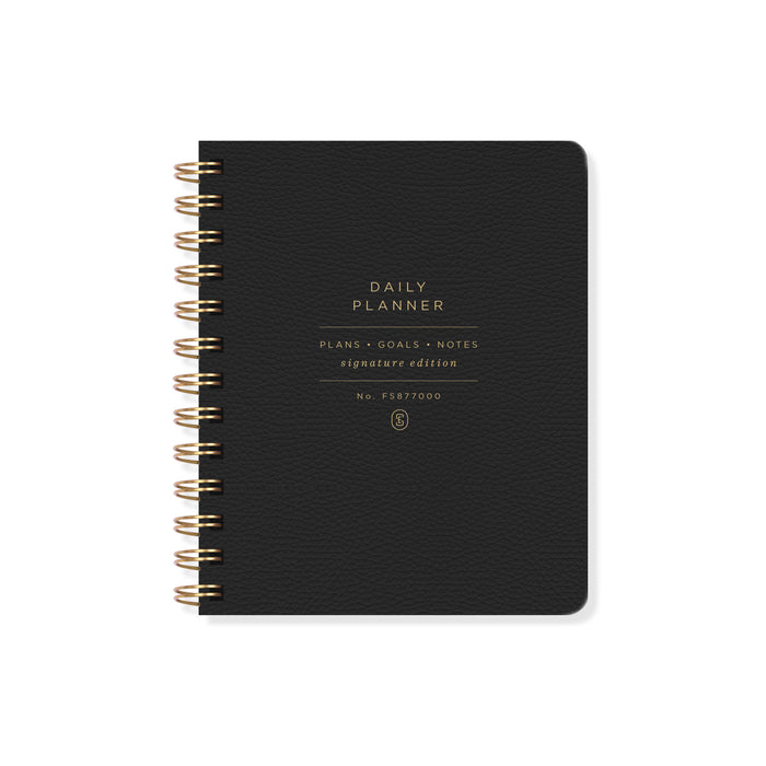 STANDARD BLACK NON-DATED DAILY PLANNER