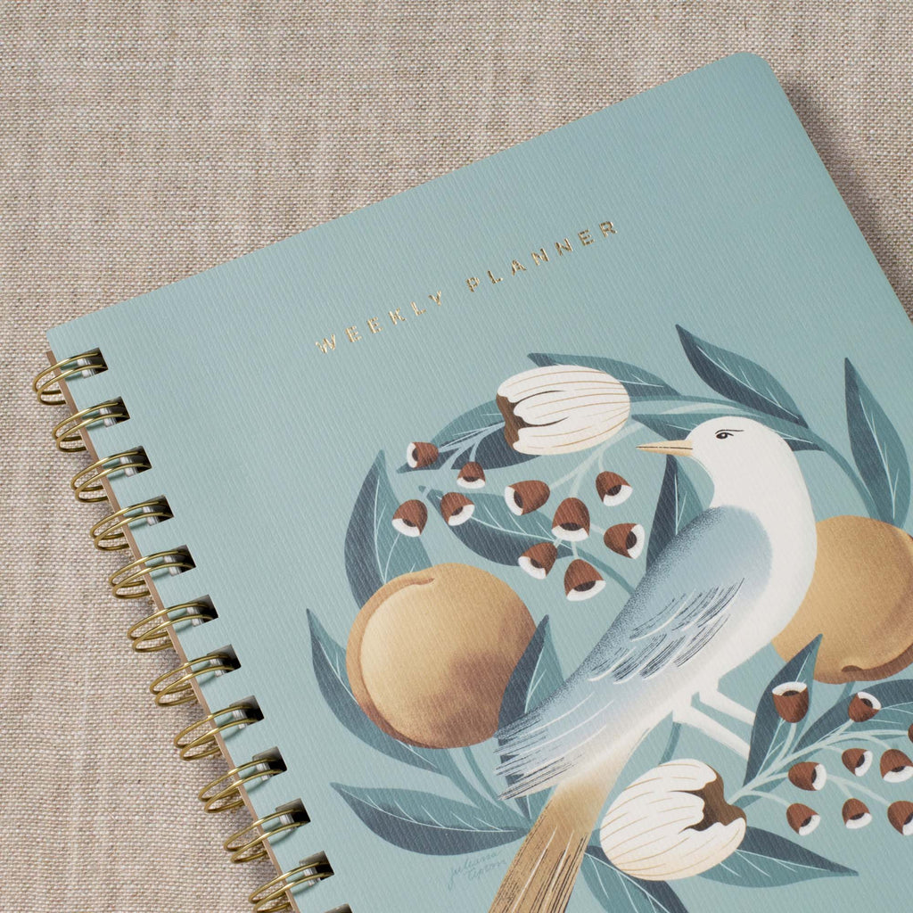 JT BLUE BIRD WEEKLY NON-DATED PLANNER