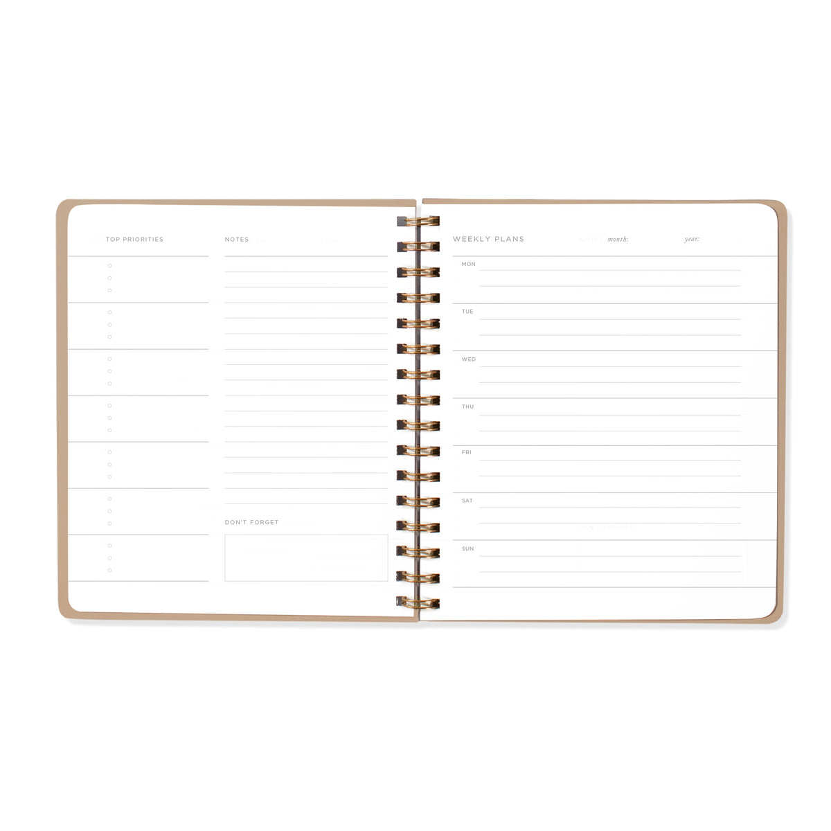 JT Blue Bird Weekly Non-Dated Planner