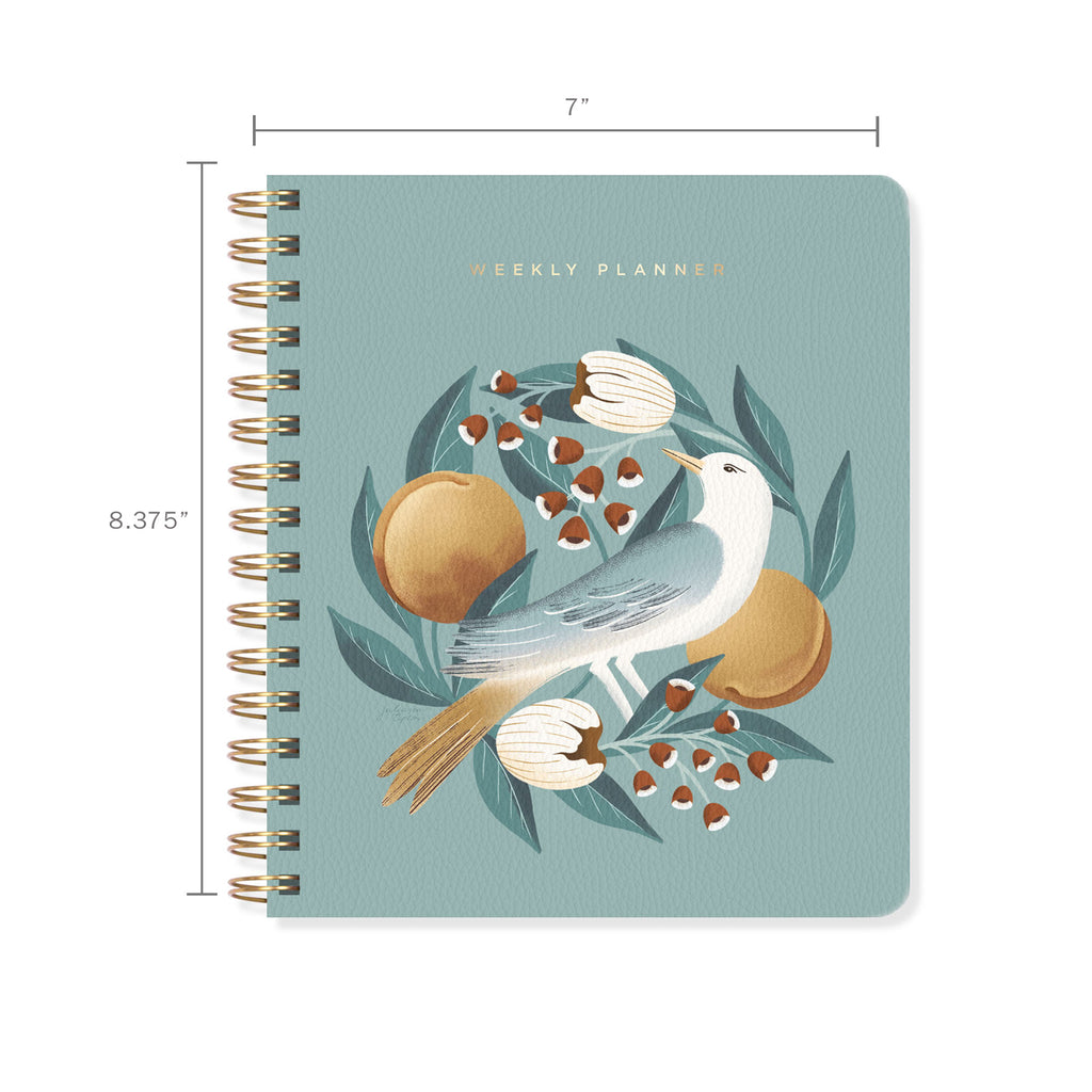 JT BLUE BIRD WEEKLY NON-DATED PLANNER