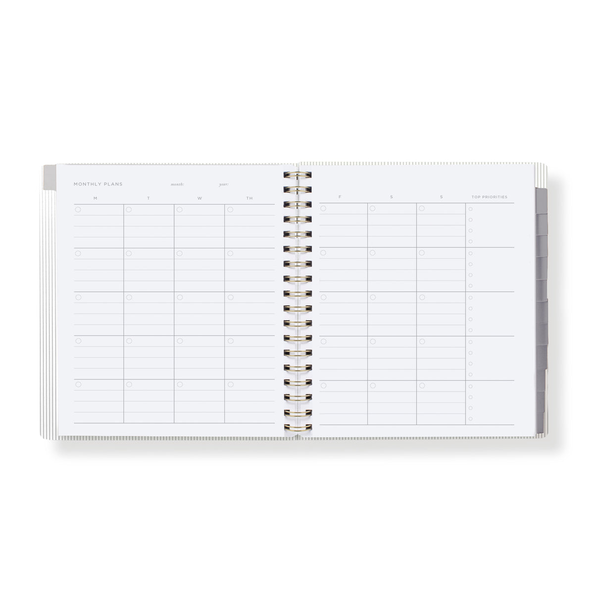 SE Standard Espresso Monthly Planner