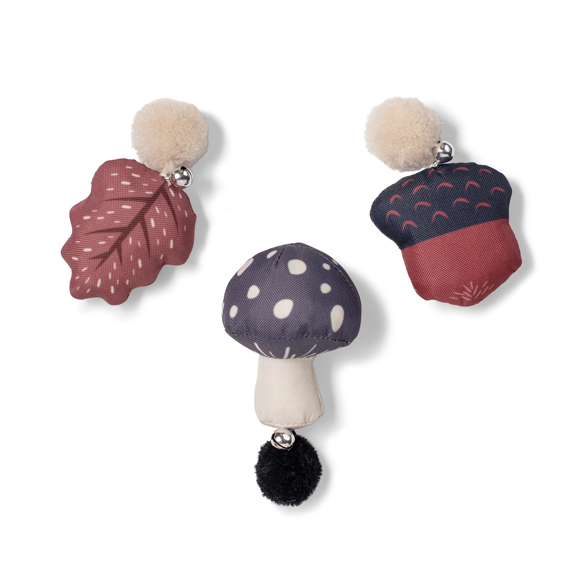 Forest Finds 3pc Mini Canvas Cat Toy Set