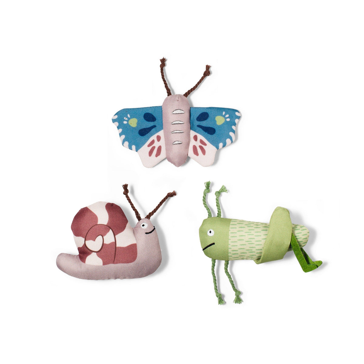 Catch Me If You Can 3pc Mini Canvas Cat Toy Set