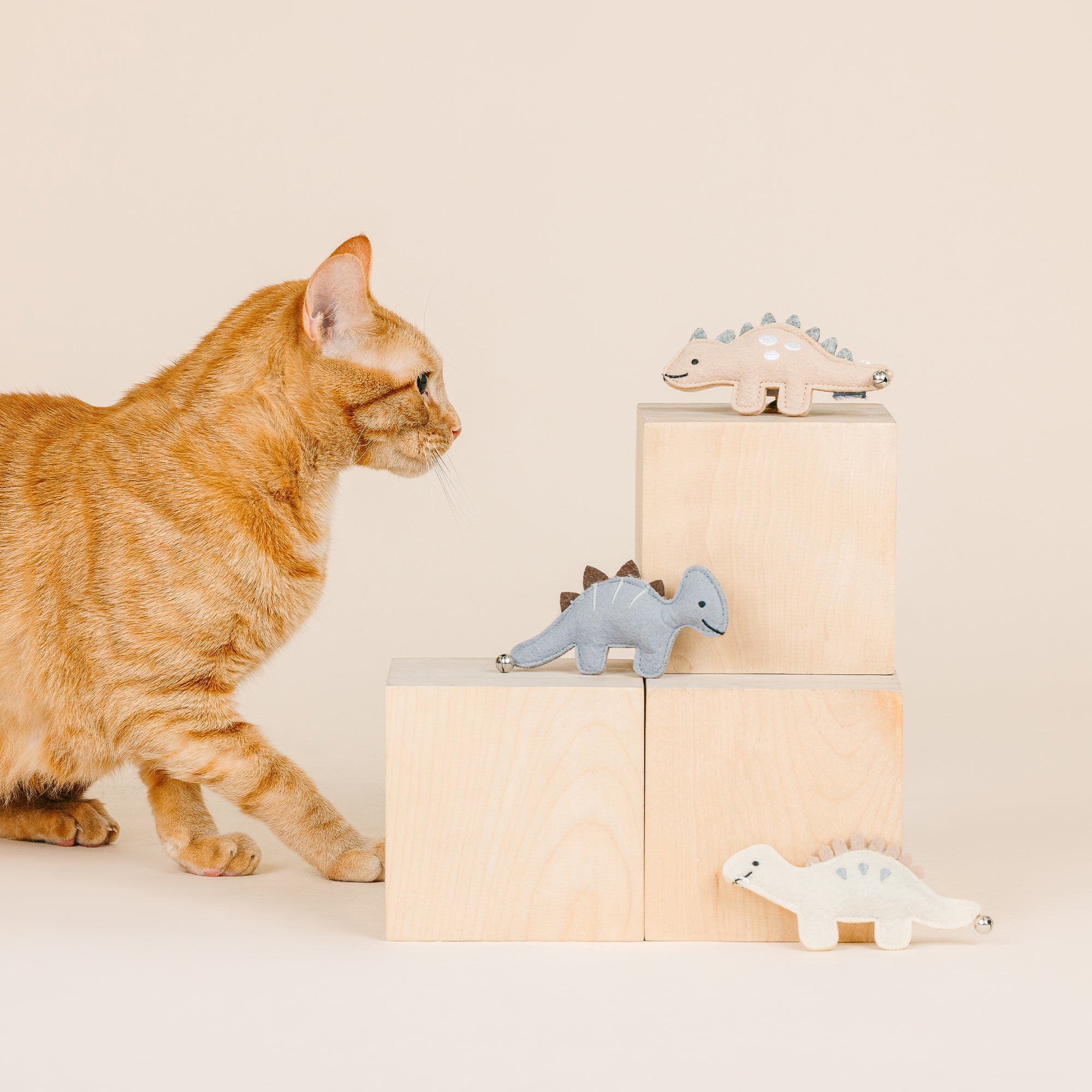 We're Adora-Saurable 3pc Mini Felt Cat Toy Set