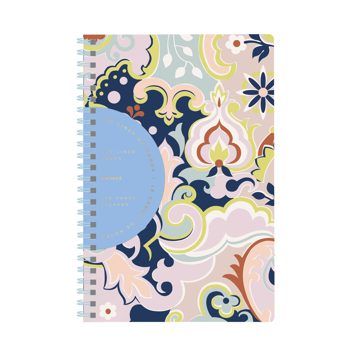 Mod Paisley Slim Paperback Spiral Journal