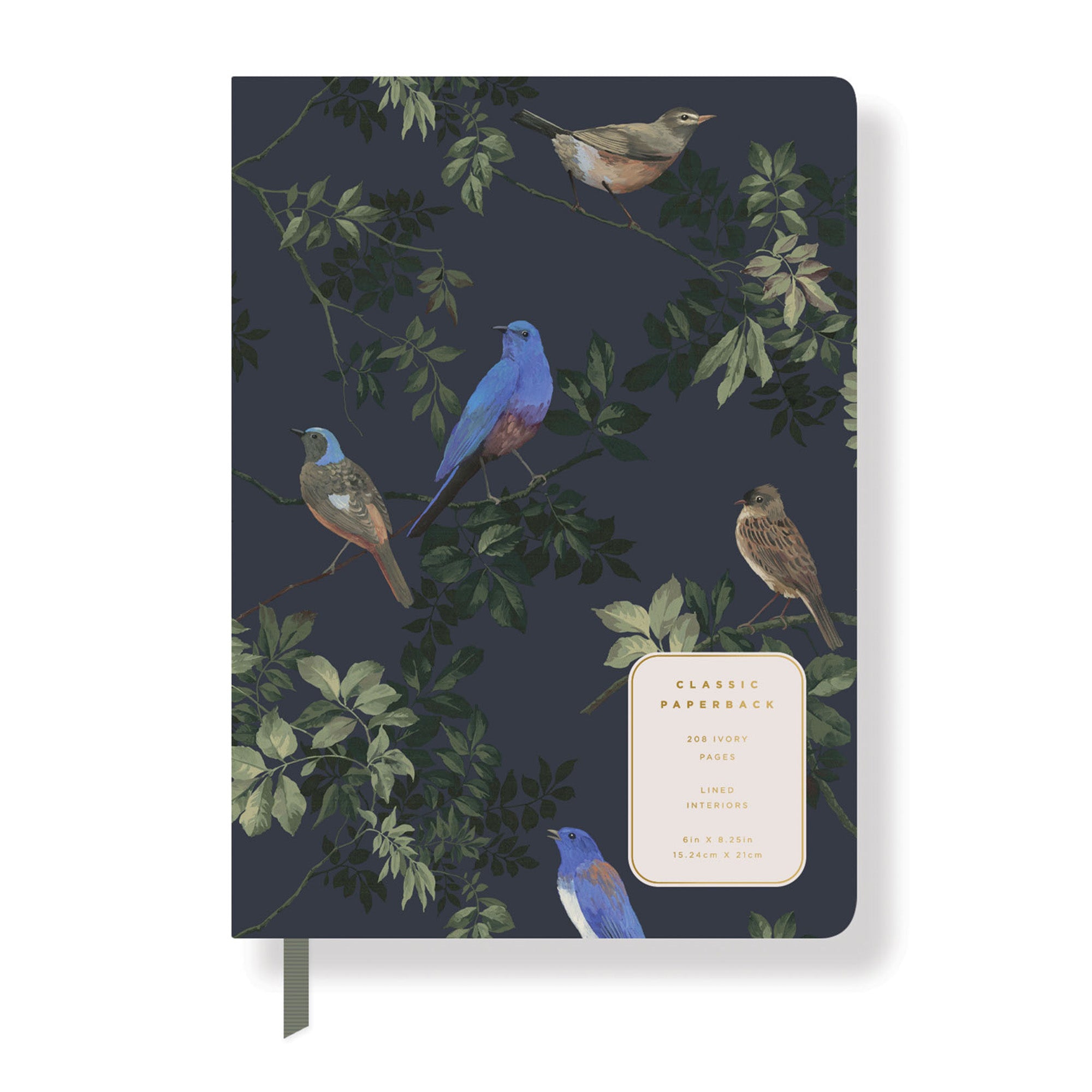 Midnight Bird Classic Small Paperback Journal