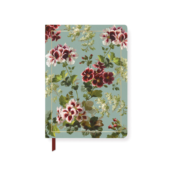 FLEUR REGAL GERANIUM CLASSIC SMALL PAPERBACK JOURNAL