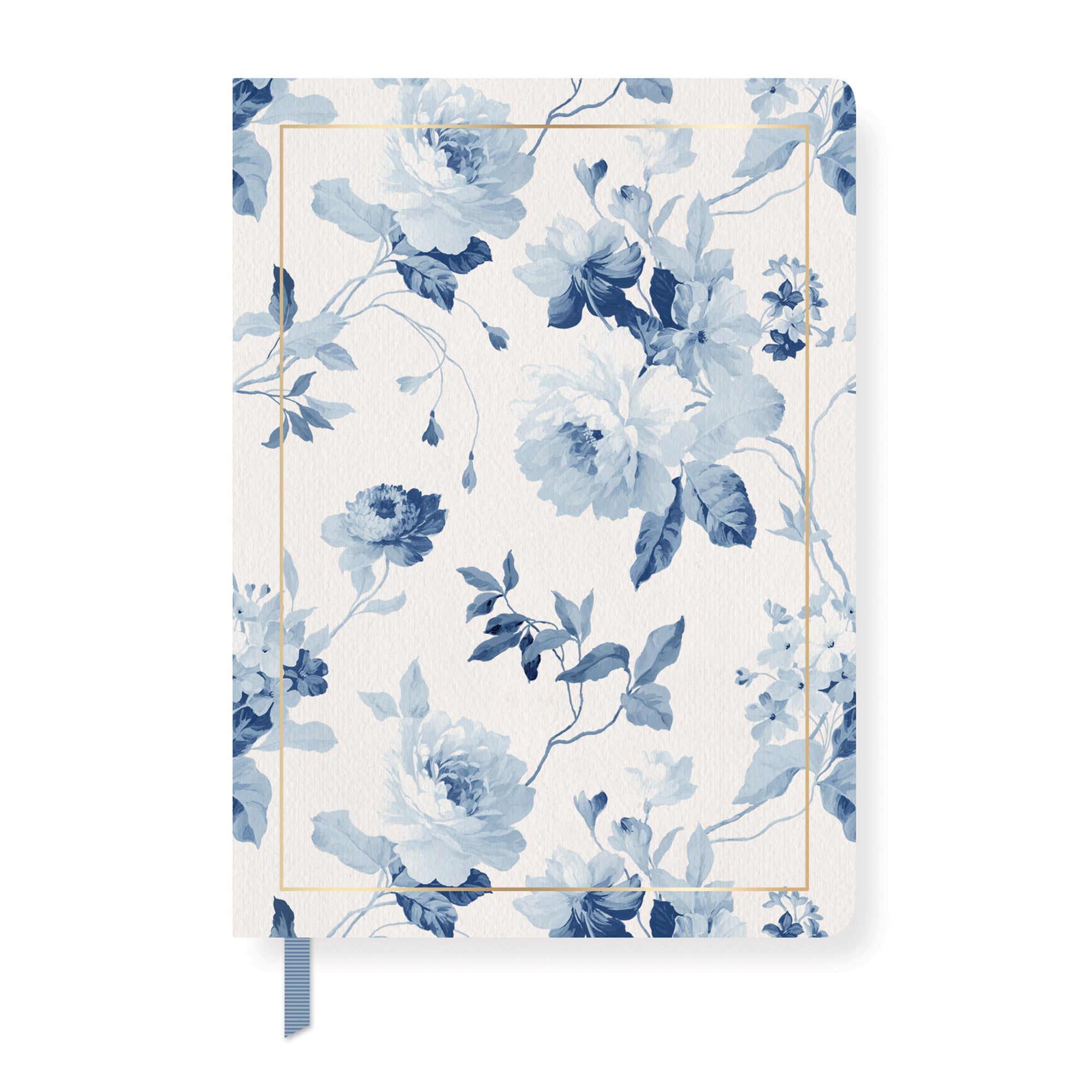 Fleur Blue Classic Small Paperback Journal