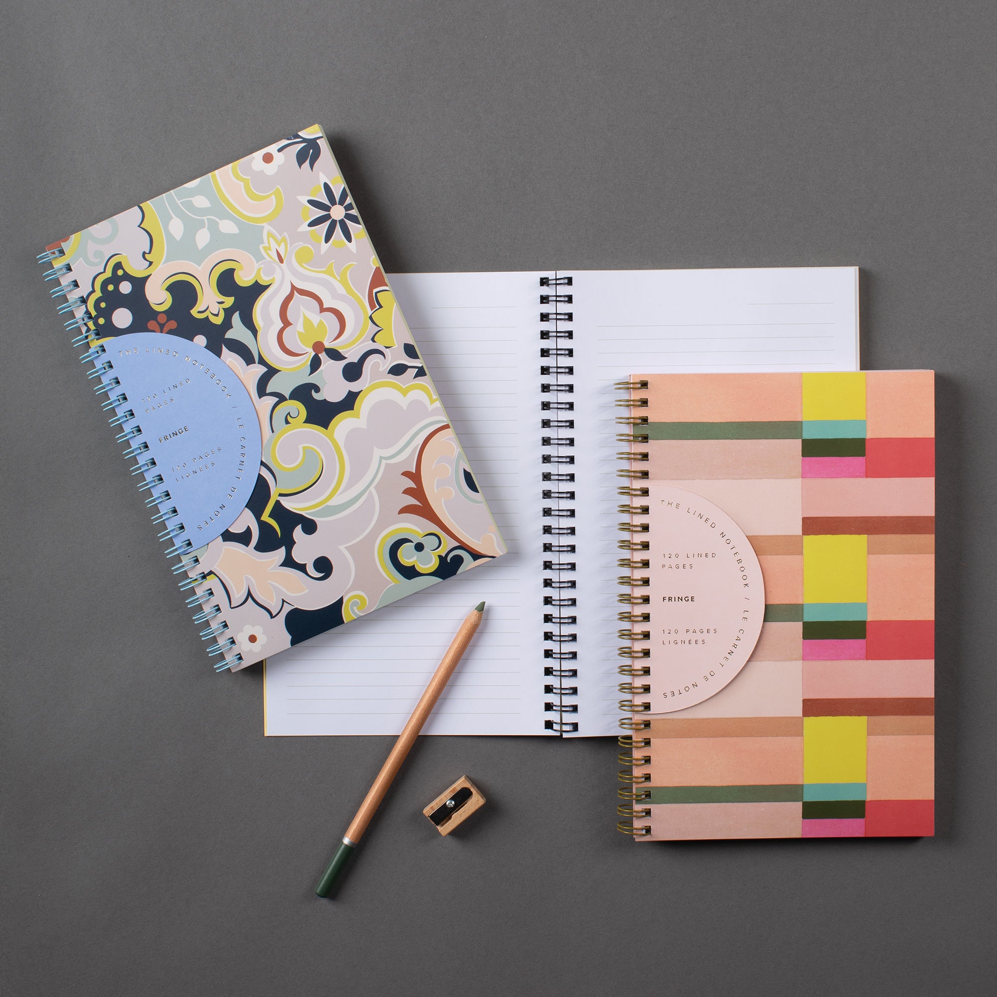 Mod Paisley Slim Paperback Spiral Journal