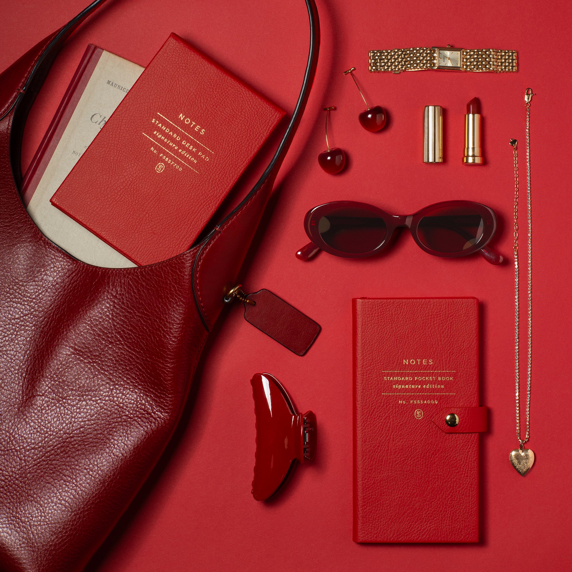 SE Standard Tomato Red Desktop Notepad
