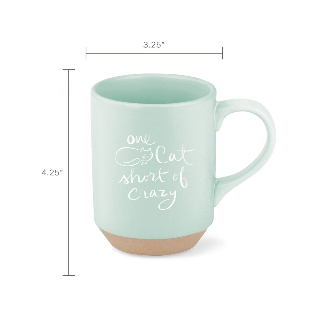 One Cat Short Stoneware Mug