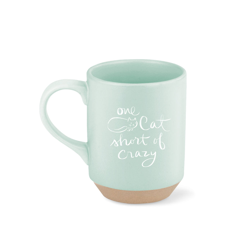 One Cat Short Stoneware Mug