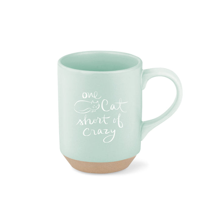 One Cat Short Stoneware Mug