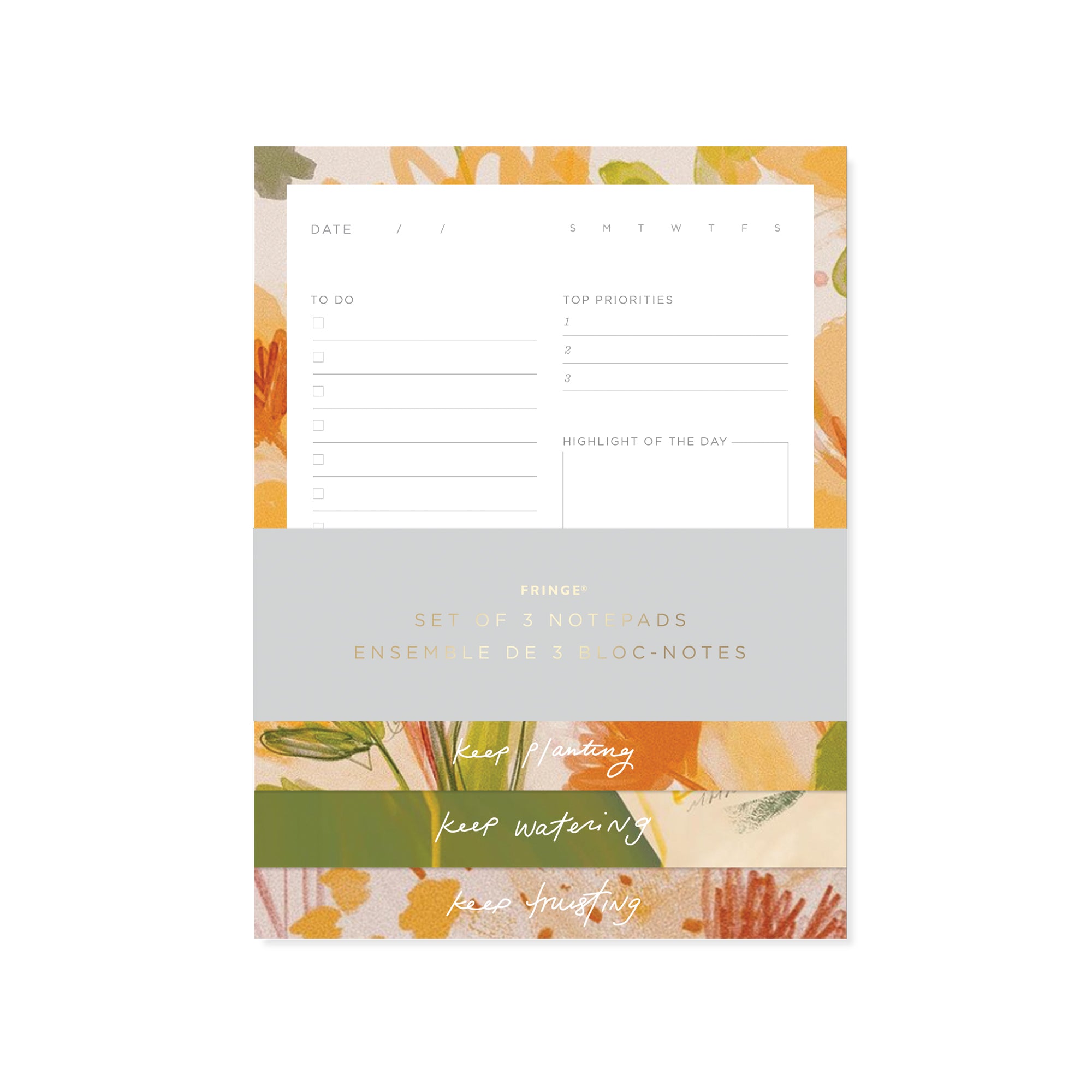 Mhn Floral Tiered Notepad Set