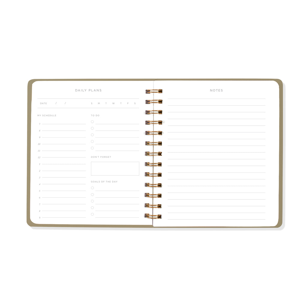 STANDARD BLACK NON-DATED DAILY PLANNER