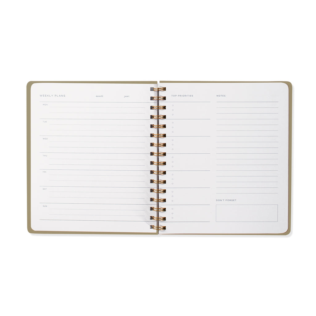 MG WHITE SWEATER NON-DATED WEEKLY PLANNER