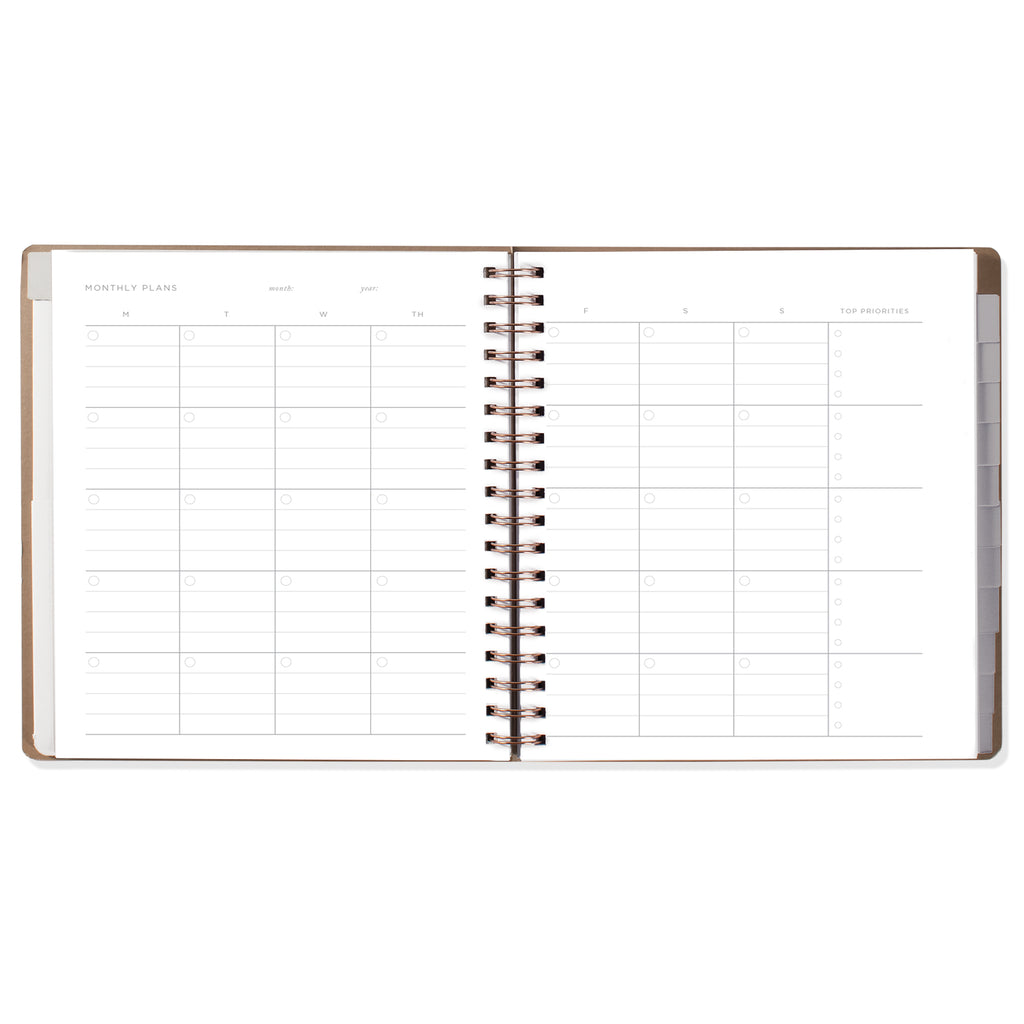 MONTHLY GRID PLANS NON-DATED MONTHLY PLANNER