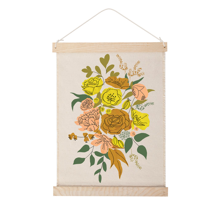 FLORAL CANVAS WALL HANGING