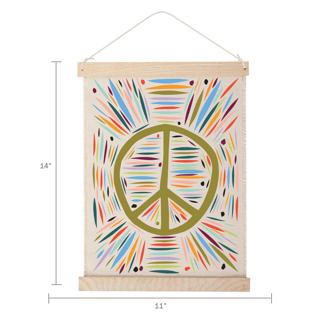PEACE CANVAS WALL HANGING